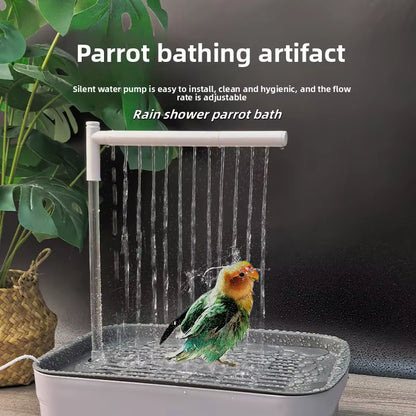 Bird Daily Use Bathtub Bird Shower Basin for Health Tabletop Parrots Bathing Parrot Peonybath Automatically Circulates Bird Bath