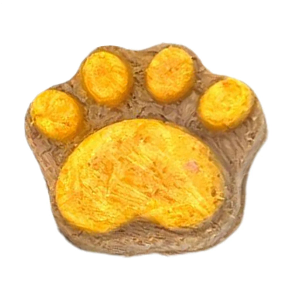 Cat Snacks Paw Shape Dried Indoor Kitten Snacks Teeth Cleaning Supplement Pet Chews for Large Small Feline Rewarding Care Daily