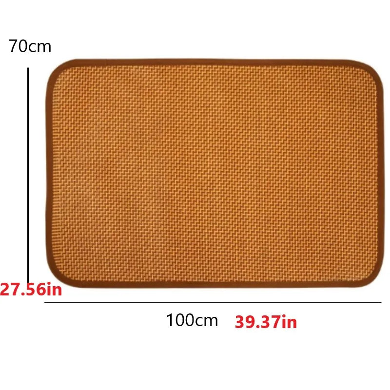 70x100cm Color Bamboo Pet Cooling Mat Bed for Dogs and Cats