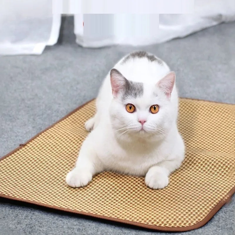Bamboo Pet Cooling Mat Bed for Dogs and Cats