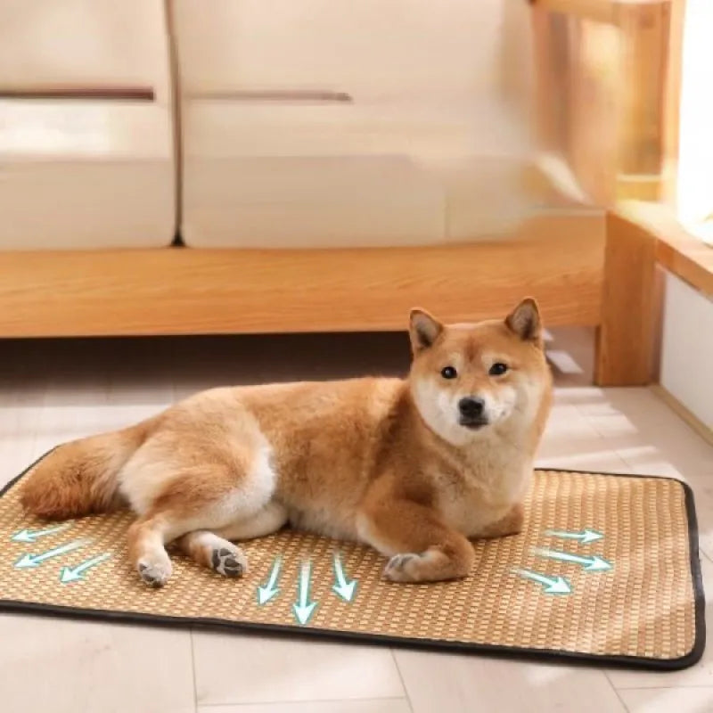 Bamboo Pet Cooling Mat Bed for Dogs and Cats