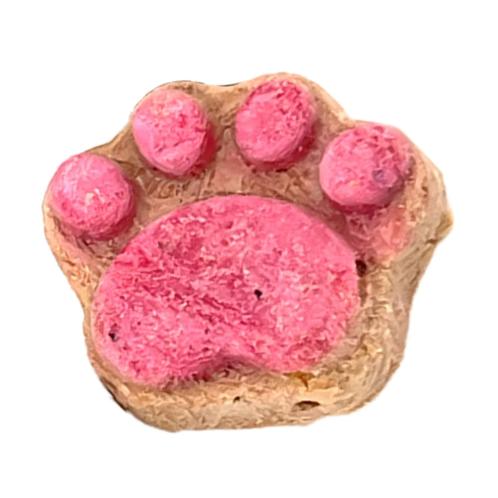 Cat Snacks Paw Shape Dried Indoor Kitten Snacks Teeth Cleaning Supplement Pet Chews for Large Small Feline Rewarding Care Daily
